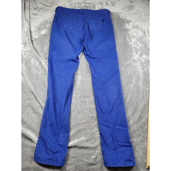 Women The North Face Slim Straight Leg Stretch Denim Jeans purplish Blue Size 10 - Picture 8 of 8